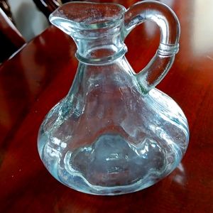 Antique Clear syrup bottle